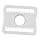 Goalie Masken Buckle Klip Gross  -  Weiss