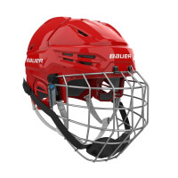 BAUER Helm mit Gitter Re-Akt 55 red M