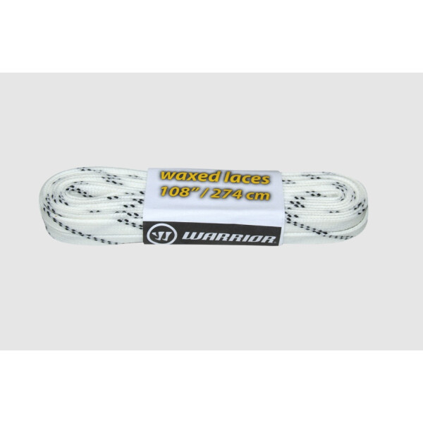 Schnürsenkel Warrior gewachst weiß