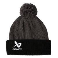 BAUER Knit Pom 2Tone SR schwarz/grau