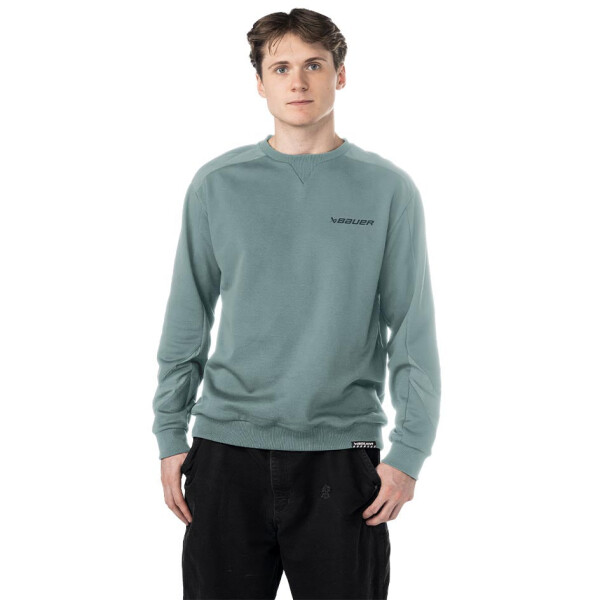 BAUER Knit Woven Crew - trooper  - Sr.