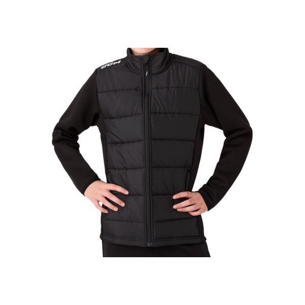 CCM TEAM HYBRID QUILTED JACKET Junior