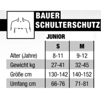 BAUER Schulterschutz Supreme FUSE - Jr.