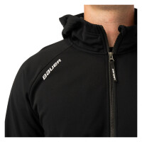 BAUER Fleece Zip Hoodie Team - schwarz - Sr.